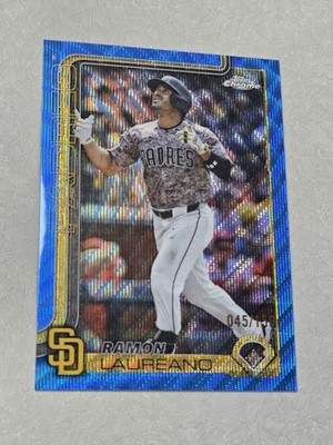 2025 Topps Chrome Update Blue Wave Ramon Laureano # USC144 45/150 Padres