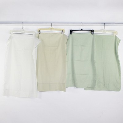 Lot Of 4 Assorted Brands & Colors White/Greens Pillowcases