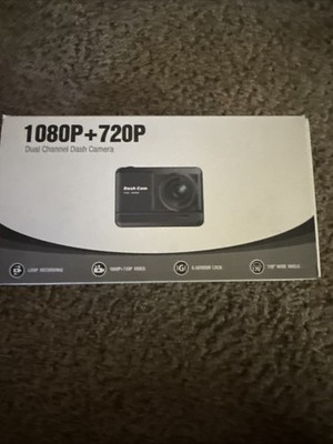 Dash Cam Front and Rear, 1080P + 720P Dash Camera for Cars