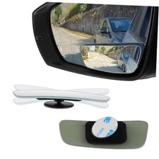 Blind Spot Mirror, Rectangular Shaped HD Glass Adhesive Mount Long Rectangular
