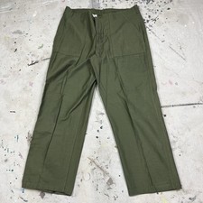 Vintage 60s US Army OG-107 Sateen Utility Pants Unissued NOS 42x31 Military USGI