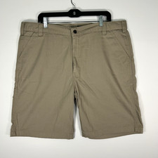 VTG Carhartt Shorts Mens 40w Relaxed Fit Workwear Cargo Khaki
