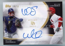 2023 Topps Dynamic Duals Willson & William Contreras Dual Auto Black /50
