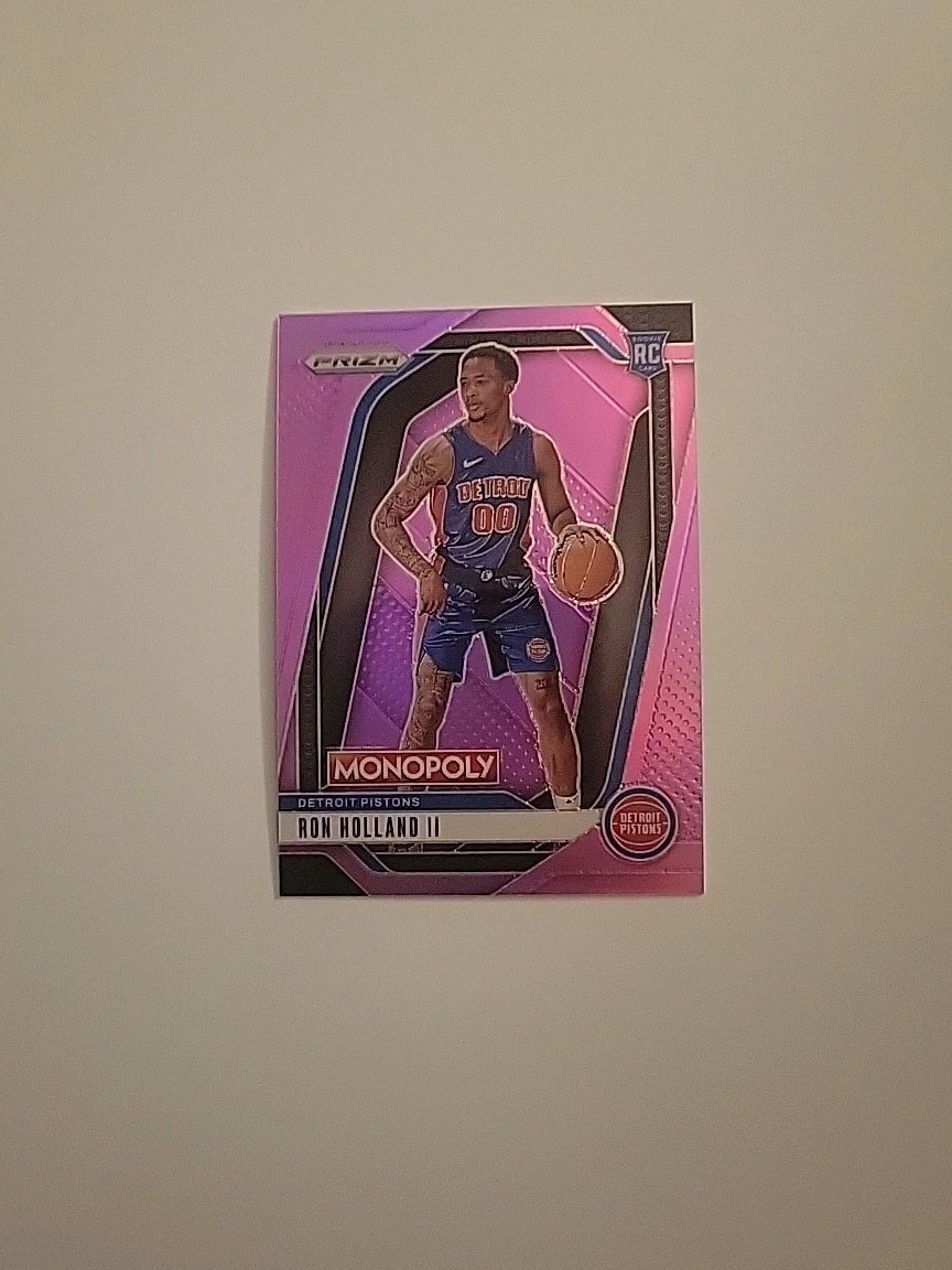 2024-25 Prizm Monopoly Basketball Ron Holland II Pink Prizm /199 Rookie RC #66