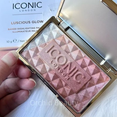 New ICONIC LONDON Luscious Glow Baked Face Highlighter Full Size~Discontinued