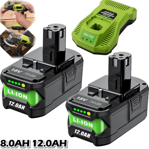 8/12Ah 18V Battery P108 One Plus For RYOBI 18 Volt High Capacity Lithium-Ion New - Picture 1 of 16