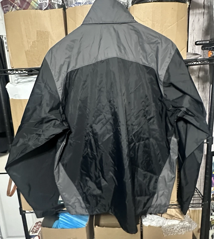 Columbia Glennaker Lake Rain Jacket Men’s XL Black Gray Packable Hooded NWT $75 - Image 3 of 4