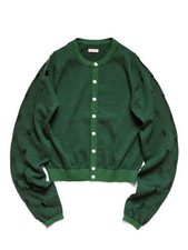 Kapital Dot Cut L/S Cotton Knit Cardigan Green Size M