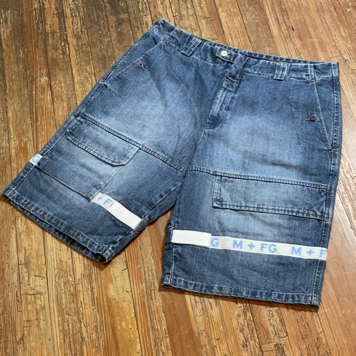 Vintage Marithe Francois Girbaud Denim Shorts Shuttle Size 40