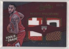 2016-17 Panini Absolute Quad Prime 7/25 Denzel Valentine #6 z1b