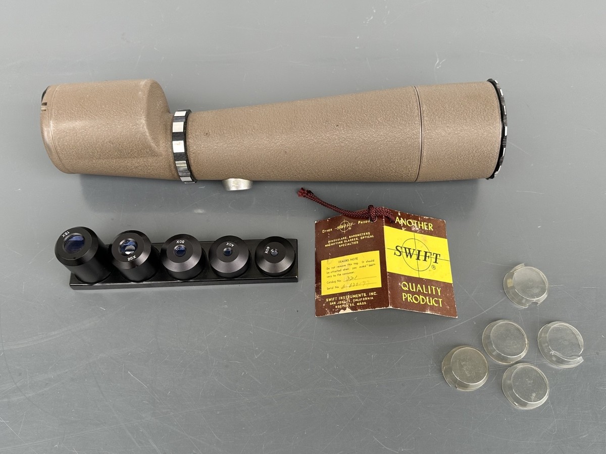 Vintage Swift Model 821 Spotting Scope with Original Box with 5