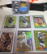2013 Bowman Sterling Jumbo Rookie Relic Keenan Allen /1214 (MEM RC) Plus 6 Cards