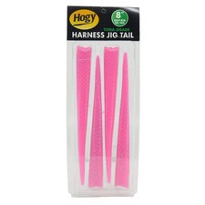 Hogy Lures Harness Jig Speed Tails - 8" (4 Pack) - Bubble Flake UV