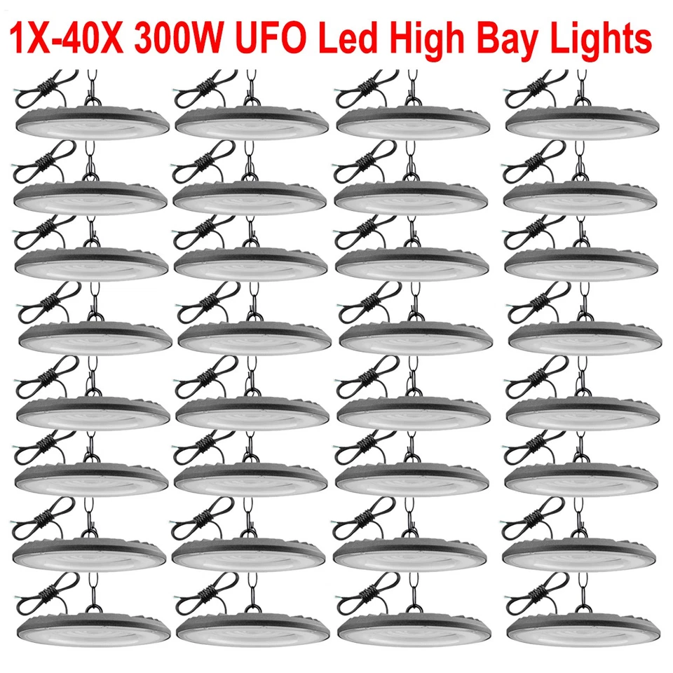 CATINBOW 40PACK 300W UFO Led High Bay Light Industrial Factory Warehouse Commercial Light