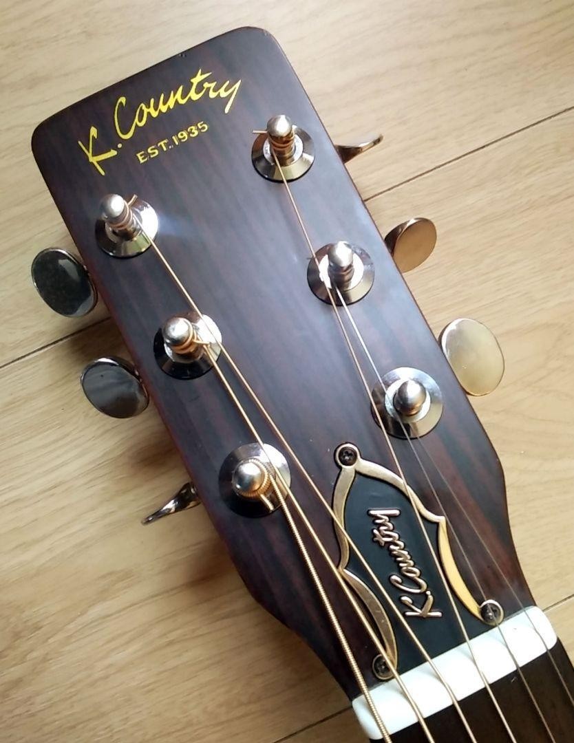 K.Country D-180　Japan Vintage Acoustic Guitar K.Country Kasuga Model No. D-180 Natural