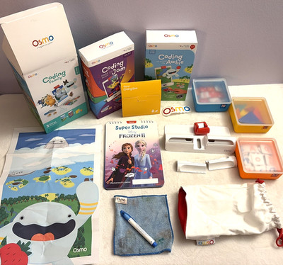 Osmo Mega Learning Lot: Coding Family Kit Genius Starter Pieces iPad Base Frozen