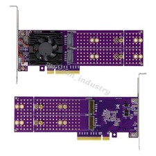 PCIe 3.0 x8 to 4x M.2 NVMe SSD Adapter Card WITH ASM2824 For Minisforum Synology