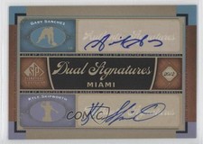2012 SP Signature Edition Dual Signatures Gaby Sanchez Kyle Skipworth Auto h3a