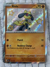 Riolu 173/091 Pokemon TCG SV: Paldean Fates Shiny Rare NM on eBay