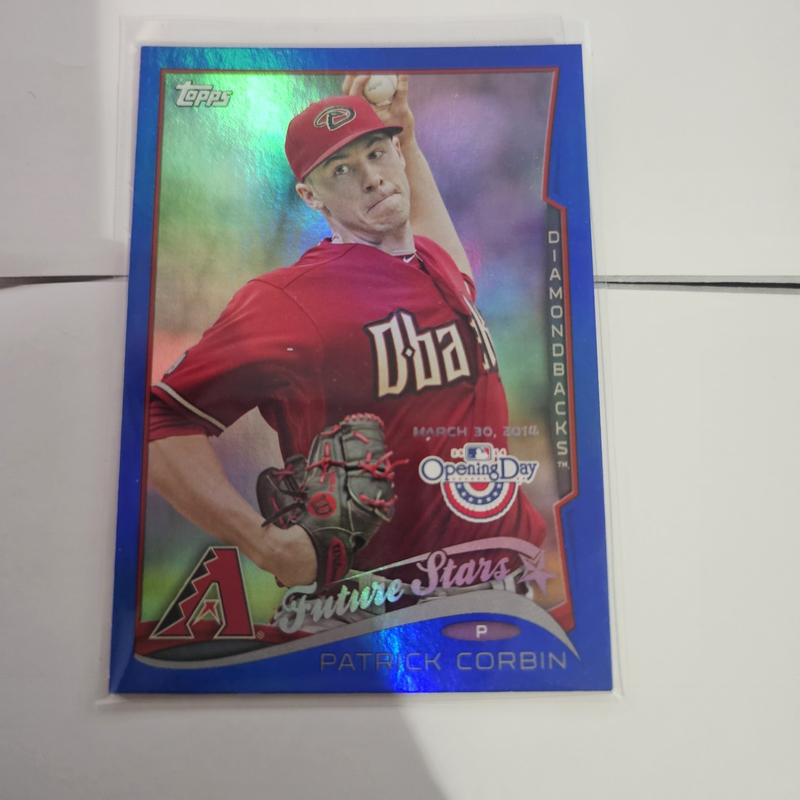 2014 Topps Opening Day - Future Stars Patrick Corbin #68 Blue Holofoil /2014