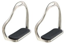 Horse Saddle English 4-3/4" Irons SS Bent Leg Safety English Stirrups 51158