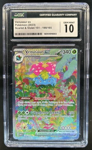 2023 Pokemon SV 151 Venusaur ex #198/165 CGC 10