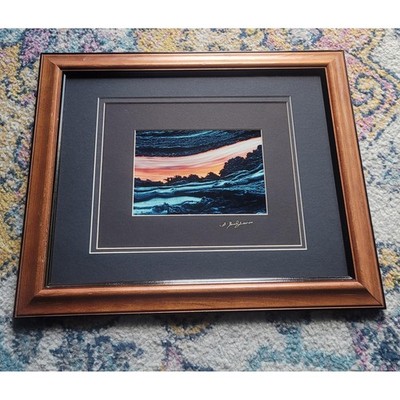 Signed G. Brad Lewis Lava Photography | Framed Hawaiian Volcano Art |Wall Decor