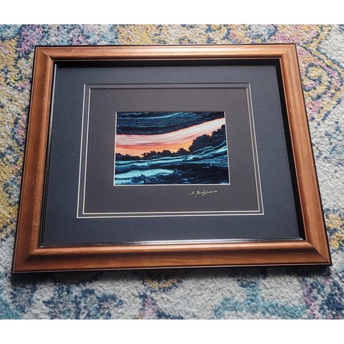 Signed G. Brad Lewis Lava Photography | Framed Hawaiian Volcano Art |Wall Decor