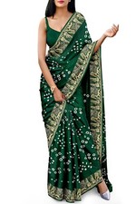 Women's Zari Weaving Heavy Jacquard Border pure Art Silk Saree With Blouse Piece