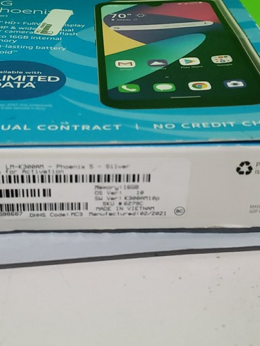 LG Phoenix 5 16GB 5.7" Android Smartphone AT&T Prepaid (Silver) Brand New - Picture 4 of 6