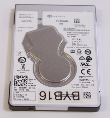 Seagate FireCuda ST1000LX015 1TB 2.5'' SATA III SSHD Tested