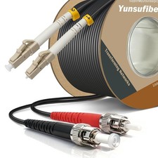 75m OM1 LC to ST Duplex Fiber Optic Cable OFNR 62.5/125 Multimode