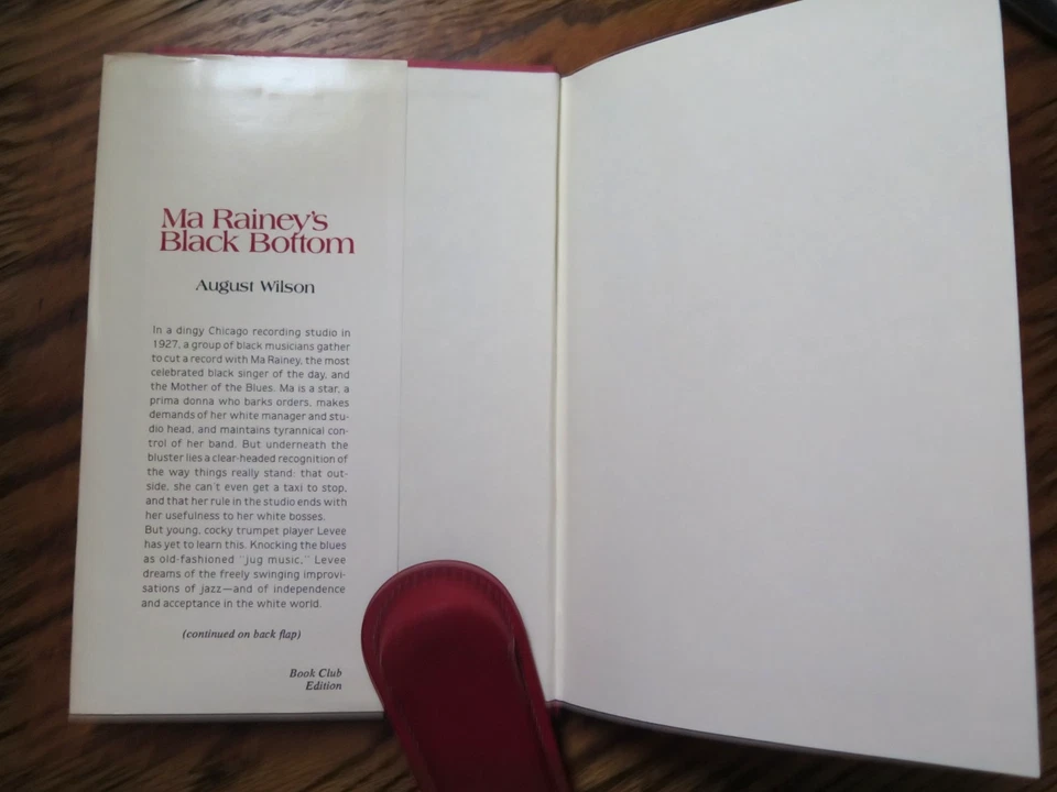 SIGNED by August Wilson Ma Rainey's Black Bottom Hardcover TRUE FIRST EDITION - Image 3 of 4