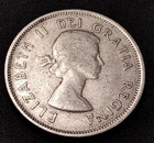 1960 Silver Canada Canadian Caribou Quarter 25 Cents Elizabeth II