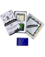 Brand New! University Games Anti Monopoly Travel Tin