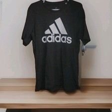ADIDAS MENS BIG LOGO TSHIRT SIZE LARGE IN ABOVE GOOD CONDITION