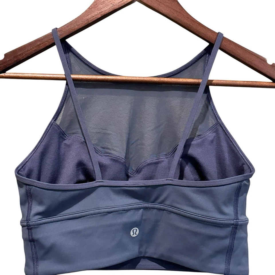 Sujetador deportivo Lululemon Adore Your Core para mujer malla vieira sombra azul talla 6 Foto 4 de 4