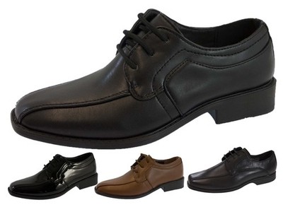 Jungen Kunstleder Schulschuhe Schnürschuhe Abschlussball formell Hochzeit Brogues Größe 