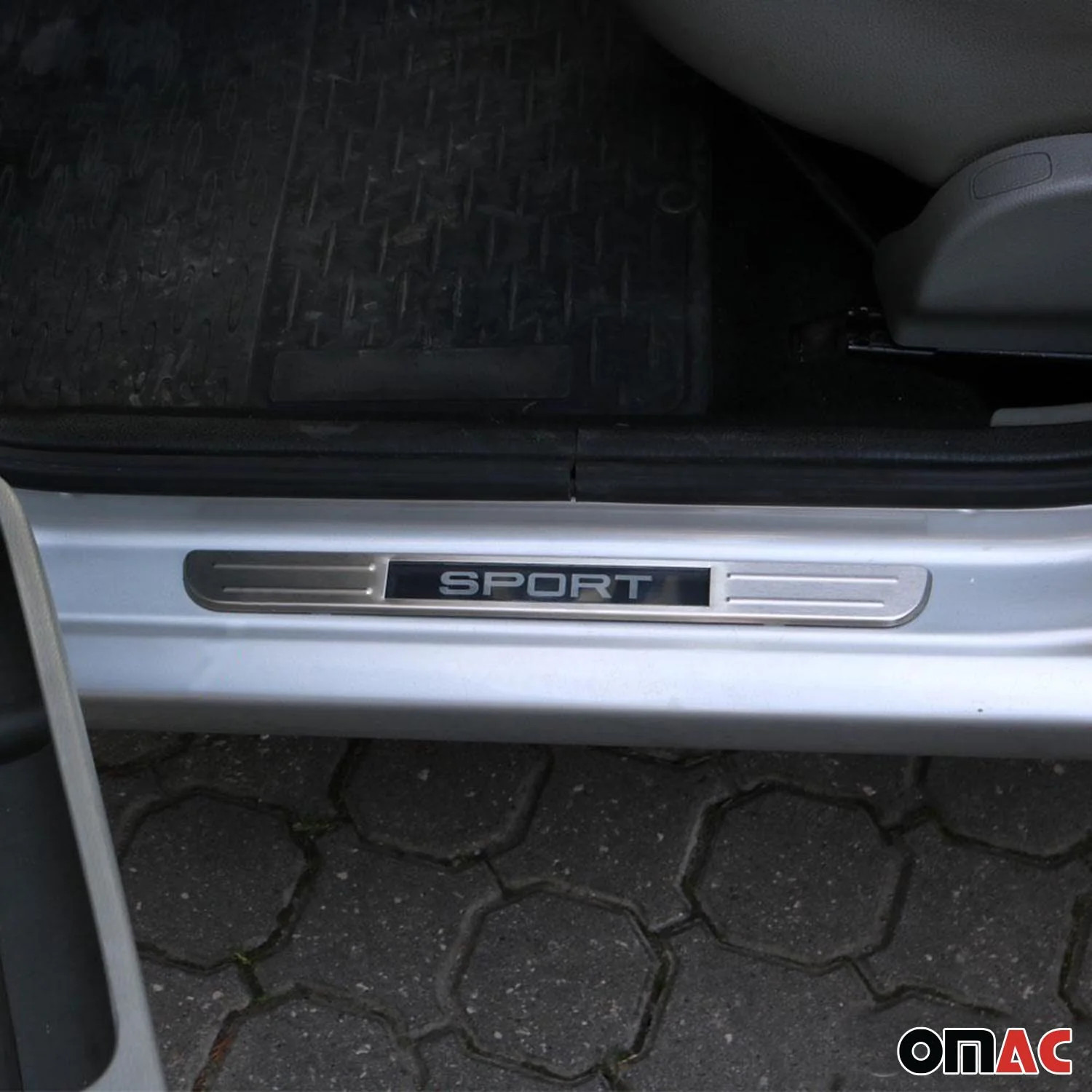 2014-2020 BMW i8 Door Sill Scuff Plate Illuminated Sport Stainless Steel Silver
