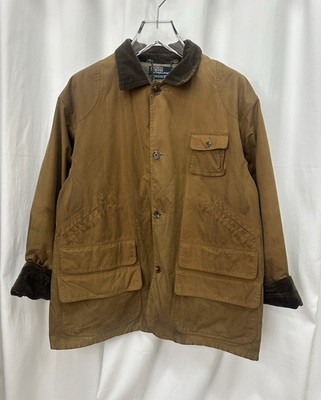 Vintage Polo Ralph Lauren Men s Brown Waxed Hunting Jacket Size L A5