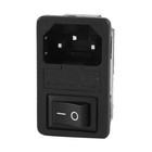 <!--F#f_0-->IEC 320 C14 Rocker Switch Fuse Inlet Male Power Supply Connector AC 250V 10A<!--F/-->