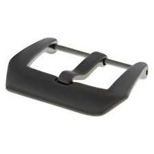 24MM RUBBER WATCH BAND STRAP FOR BELL  ROSS BR-01-BR-03 PVD BLACK BUCKLE SCREW