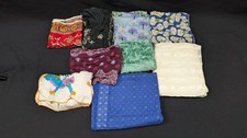Lot of Vintage Japanese 8 Silk Scarfs 1960's-1970's and 1 Disney Scarf 1990's