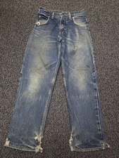 Vintage Prison Blues Jeans W28 L29 Worn Faded Thrasher