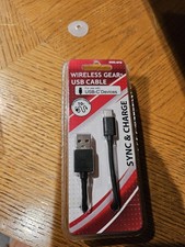 Wireless Gear 10 ft sync/charge Black cable for USB-C Devices