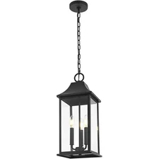 Chandelier Light Fixture Outdoor Exterior Porch Walkway Hanging Lantern 20.5"