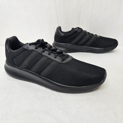 Adidas Lite Racer 3.0 Sneakers Cloudfoam GW7954 Triple Black Mesh Mens Size 10.5