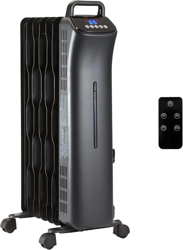 Oil-Filled Radiator Heater, 1500W, Remote Control - Image 3 of 4
