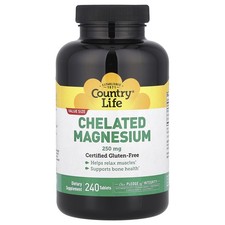 Chelated Magnesium, 250 mg, 240 Tablets