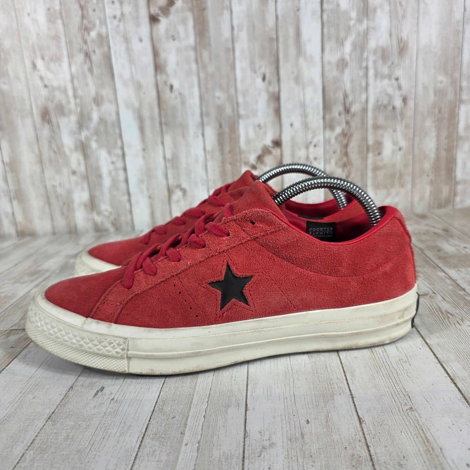 Converse One Star Suede Red Low Top Sneakers Women's Size 7 US 9 UK 40 EUR thumbnail 2